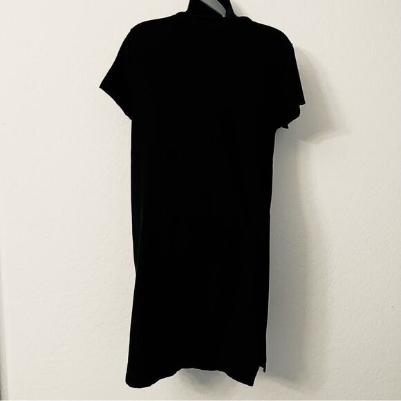 T Alexander Wang Black Teardrop cut out Pullover Stretch Tee Shirt dress M - Picture 9 of 15